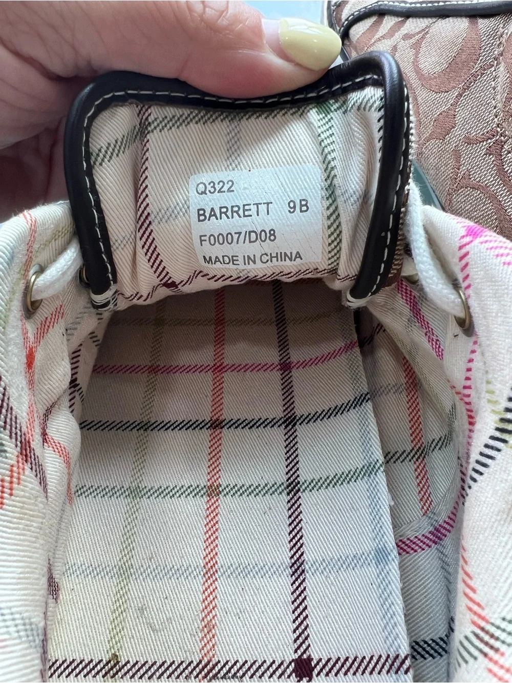 Coach Brown Signature Monogram Low-Top Sneakers with White Accents